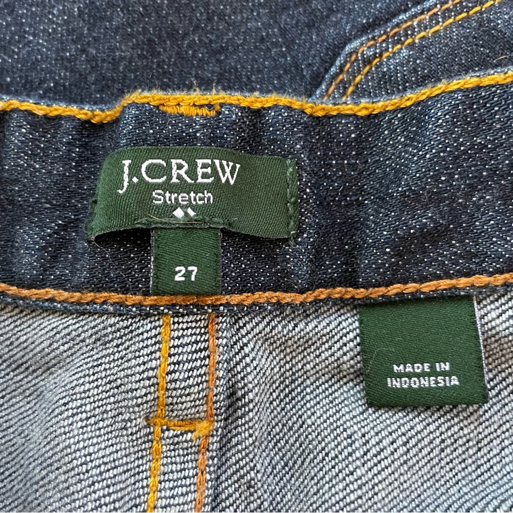 J. Crew Toothpick Dark Wash Jeans.  Size 27 - Picture 4 of 8
